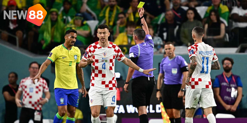 Không có nhiều tình huống hấp dẫn trong hiệp 1 trận Croatia vs Brazil