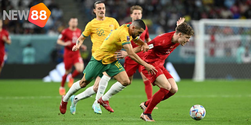 Hiệp 1  trận Úc vs Đan Mạch không có bàn